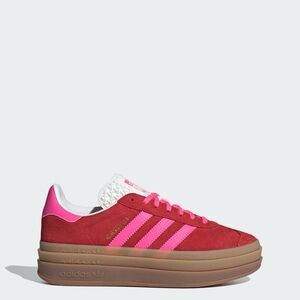 Adidas Originals Gazelle Bold Shoes | Collegiate Red / Lucid Pink / Core White